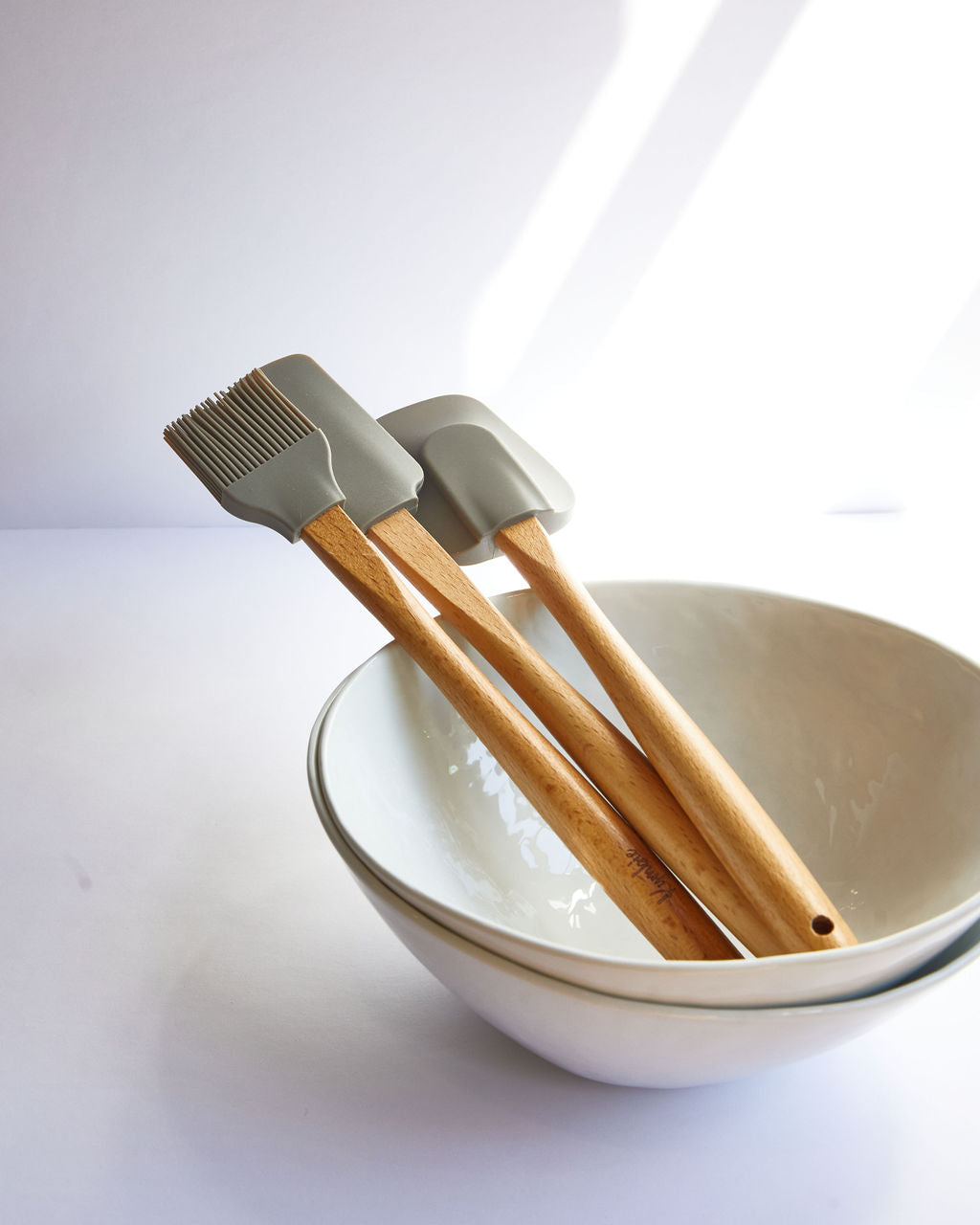 Kymbie® 3 Piece Kitchen Spatula Set: Spatula, Pastry, & BBQ Brush