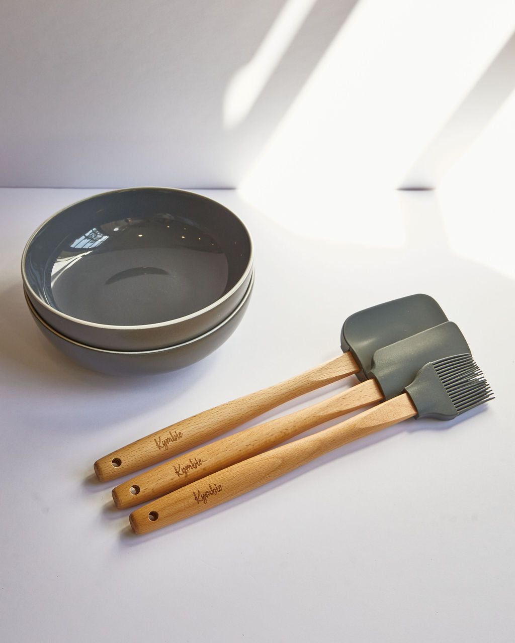 Kymbie® 3 Piece Kitchen Spatula Set: Spatula, Pastry, & BBQ Brush