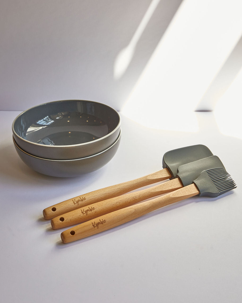 Kymbie® 3 Piece Kitchen Spatula Set: Spatula, Pastry, & BBQ Brush