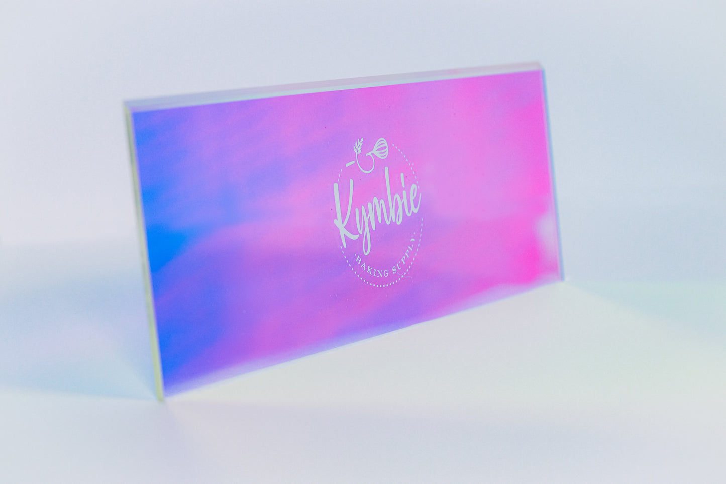 Kymbie® 3 Piece Iridescent Acrylic Cake Disc and Scraper Set