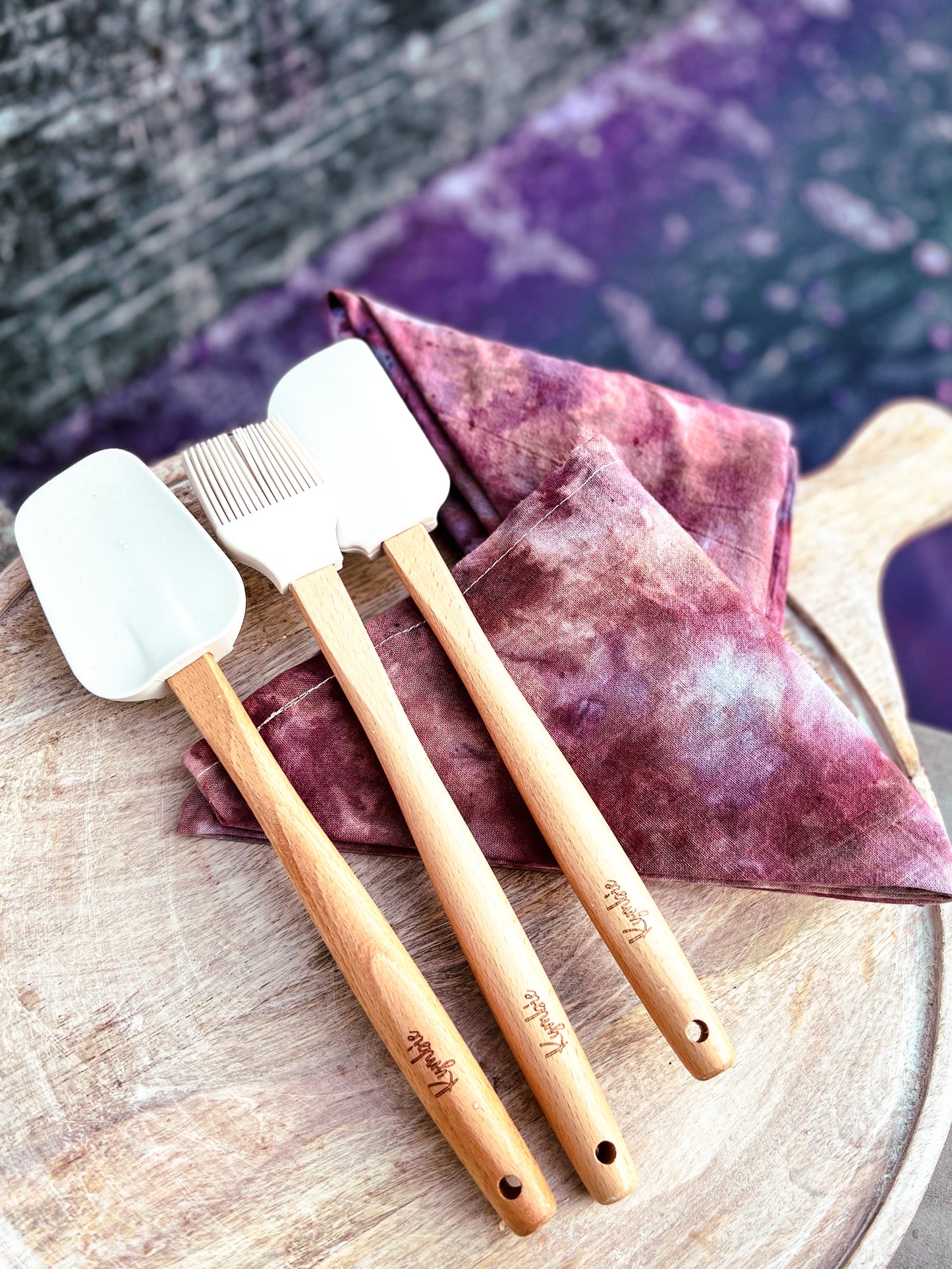 Bakerista Vulcan Ice Kymbie kitchen towel spatula set 