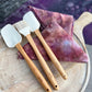 Bakerista x Vulcan + Ice Exclusive: Pair of Ice Dyed Kitchen Towels + 3-piece Neutral Aesthetic Spatula Set